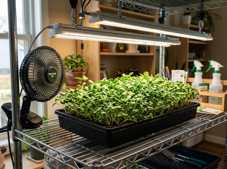 fan circulation microgreens health