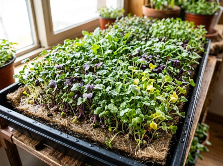 growing microgreens no soil