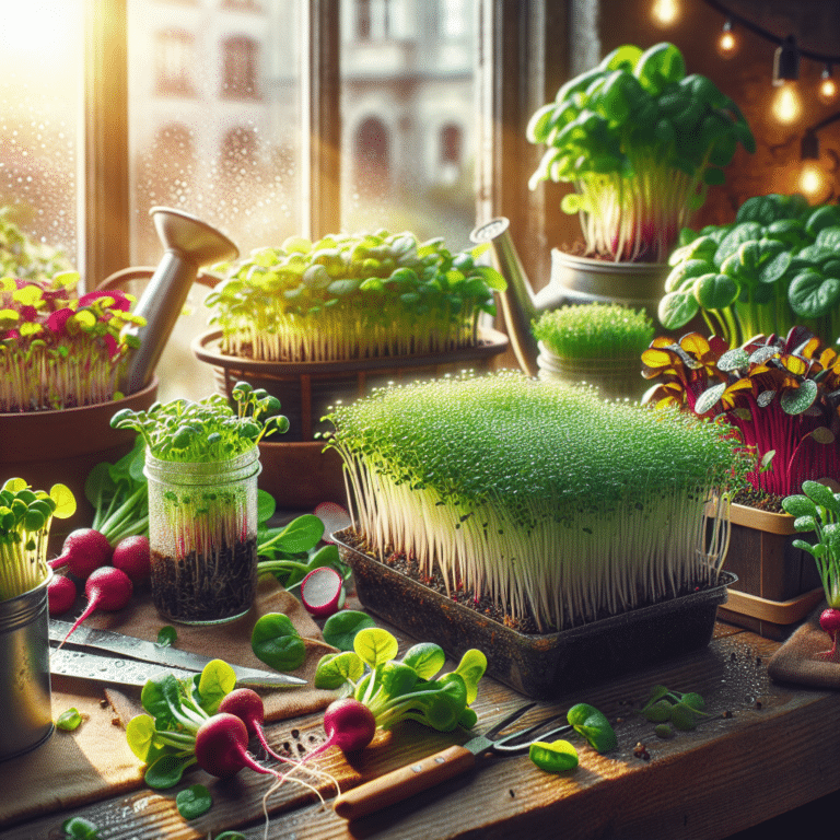 Growing Microgreens Indoors All Year