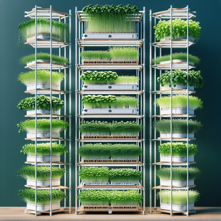 Vertical Grow Racks for Microgreens