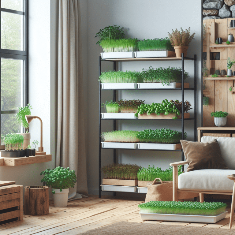 Small Apartment Microgreens Garden