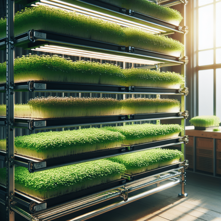 Vertical Grow Racks for Microgreens