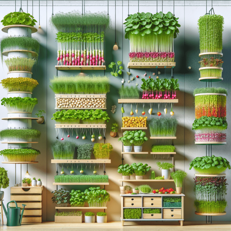 Vertical Microgreens Gardening Ideas
