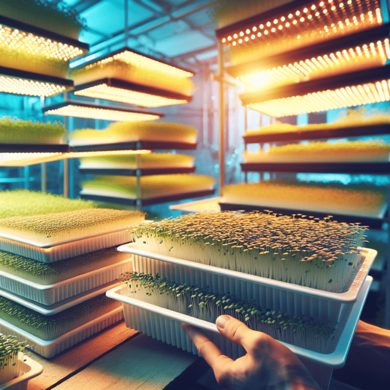 Hydroponic Trays for Microgreens