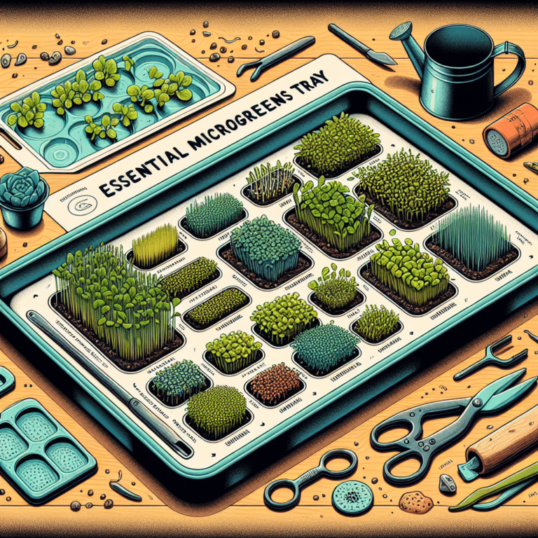 Essential Microgreens Tray for Beginner Home Gardeners